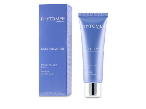 PHYTOMER DOUCEUR MARINE SOOTHING MASK kreminė, raminamoji, apsauginė kaukė, atstato odos drėgmę ir apsaugo odą, 50 ml